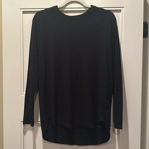 American Eagle Black Waffle Texture Long Sleeve - Women’s Size Medium
